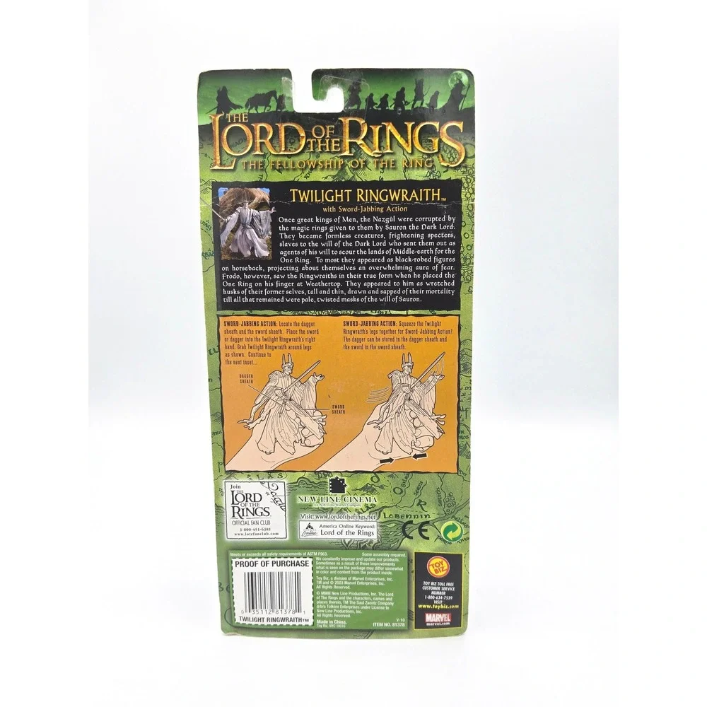 NEW Sealed Lord of The‎ Rings Twilight Ringwraith ToyBiz Action Figure 2003 NIB